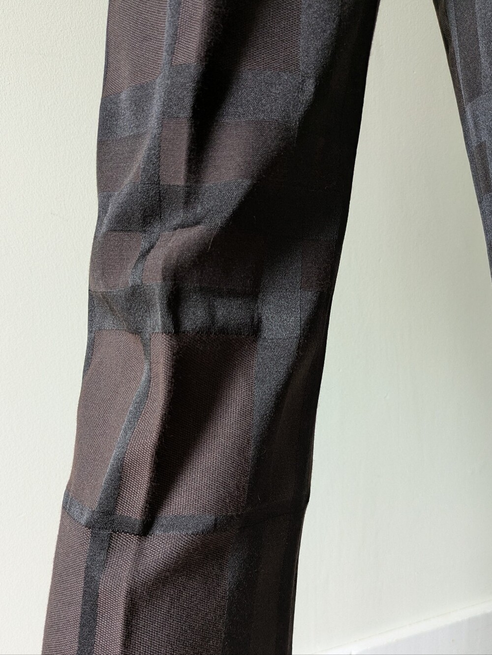 Vintage Burberry London Overdyed Plaid Trousers/Pants - Made In Italy - Sz 4 - Picture 11 of 17